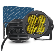 Darba Lukturs Tālās Gaismas Papildlukturis  Ar Dzeltenu Stiklu 20w (94mm) E9 10R-6